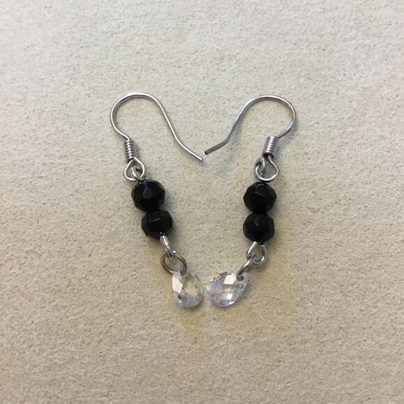 Silver Adorable Tiny Beans Earrings - Picture 2 of 4